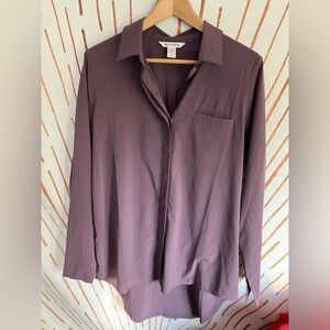 Athleta Purple Button Down Shirt